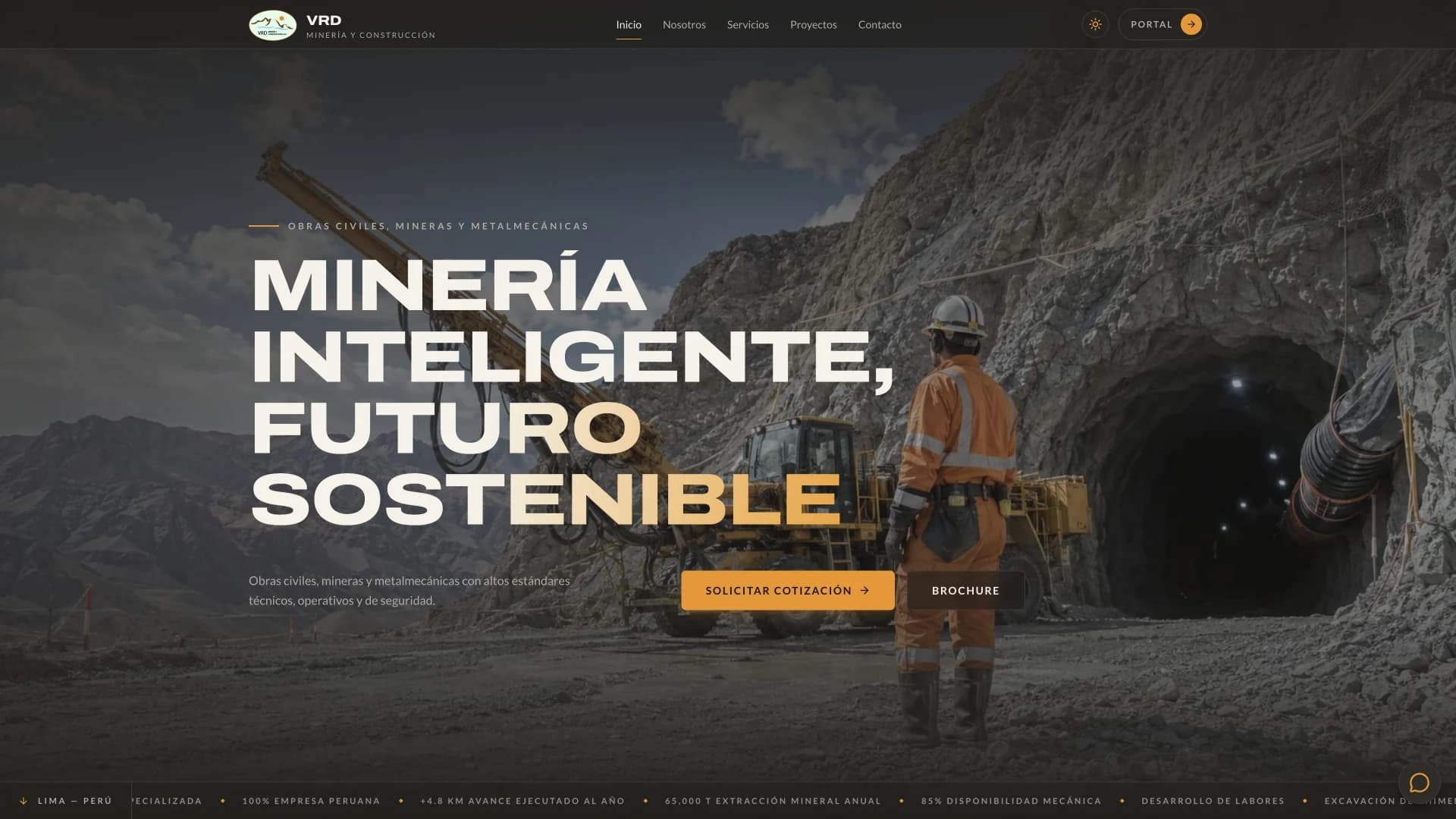 VRD Corporate Site, screen recording